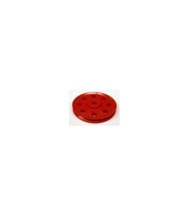 Poulie ø 38 mm a trous 3 pans orange