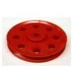 Poulie ø 38 mm a trous 3 pans orange