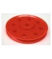 Poulie ø 38 mm a trous 3 pans orange fluo