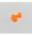 Plastic rocket transparent neon orange
