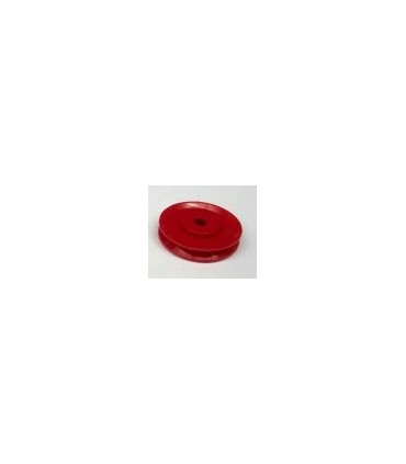 Poulie sans moyeu plast. rouge