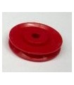 Poulie sans moyeu plast. rouge