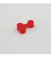 Plastic rocket transparent red