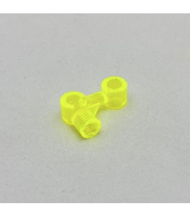 Plastic rocket transparent neon yellow