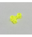 Plastic rocket transparent neon yellow