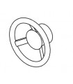 Car steering wheel closed hub