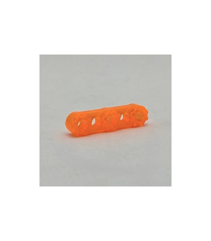 Bande 5 trous épaisse spéciale orange fluo transparent