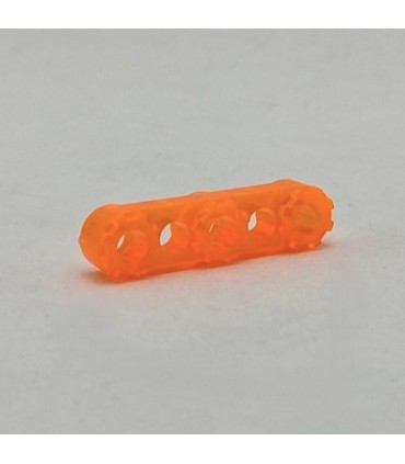 Bande 5 trous épaisse spéciale orange fluo transparent