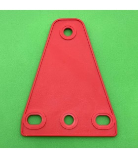 Mj trapezoidal flexible plate 3 x 1 red