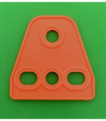 MJ plaque triangle souple spéciale 3x1 orange corail