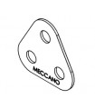 Triangular plate 25 mm side grey