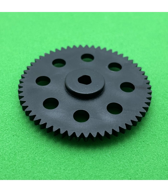 Roue dentée 57 dents moulée noir 3 pans Roue dentée 57 dents moulée noir 3 pans