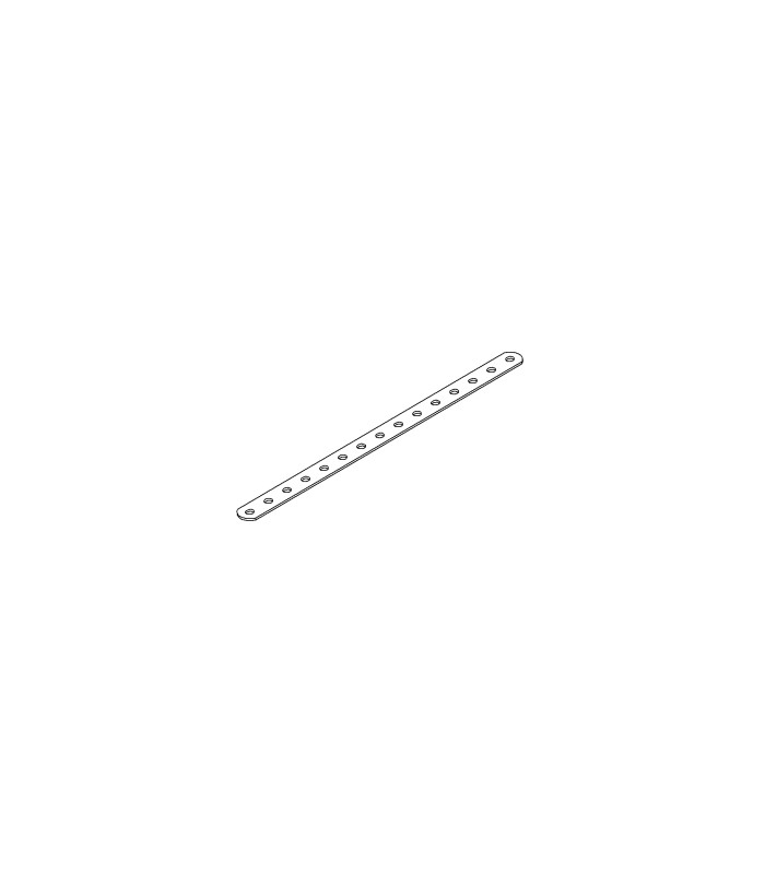 Strip 15 holes white Strip 15 holes white