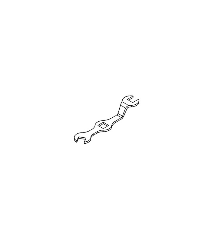 Spanner for square nut nickel platted