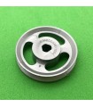 Pulley ø 25 mm slotted 3 sections aluminum gray