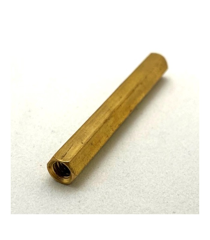 Threaded hexagonal spacer 45mm brass second hand