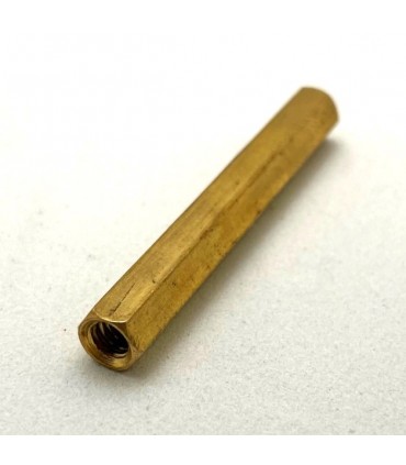 Threaded hexagonal spacer 45mm brass second hand