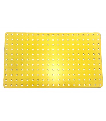 Plaque rigide 11x19 trous jaune