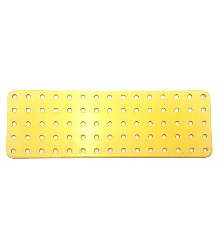Flat plate 5 x 15 holes yellow/orange Flat plate 5 x 15 holes yellow/orange