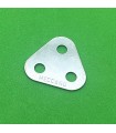 Plaque triangulaire 2 tr (25 mm) zn