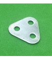 Plaque triangulaire 2 tr (25 mm) zn