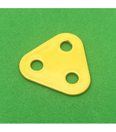 Plaque triangulaire 2 tr (25 mm) jaune