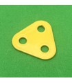 Plaque triangulaire 2 tr (25 mm) jaune