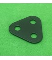 Plaque triangulaire 2 tr (25 mm) noir