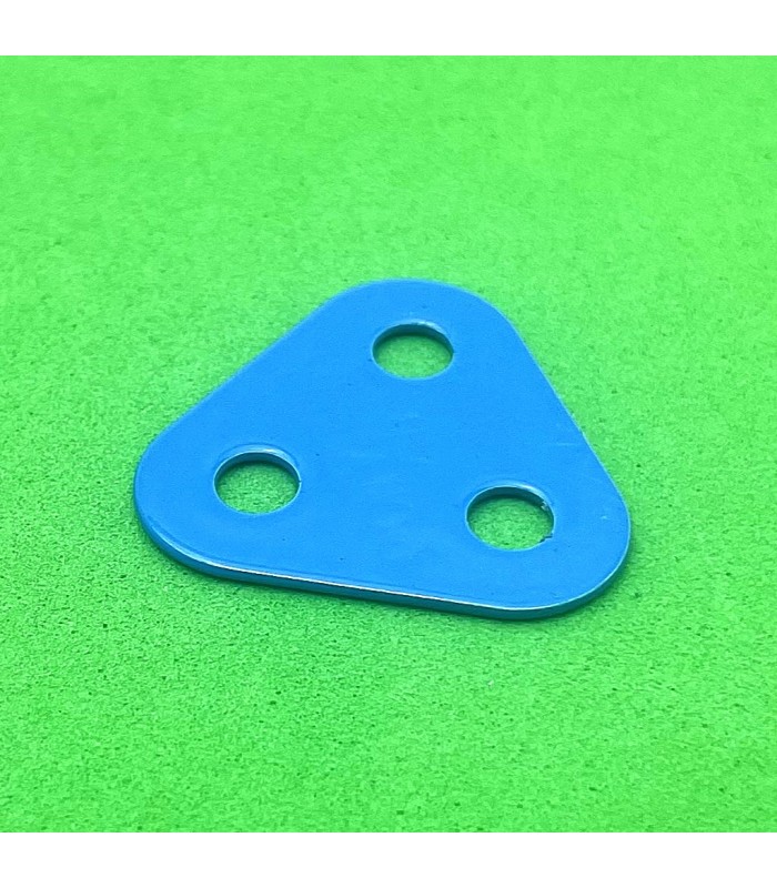 Plaque triangulaire 2 tr (25 mm) bleu