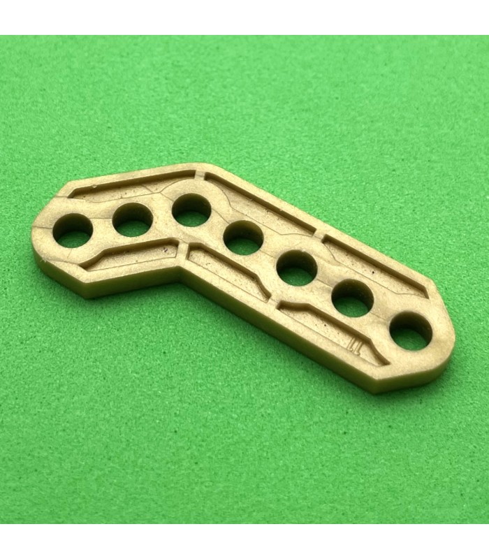 Plastic obtuse corner bracket gold
