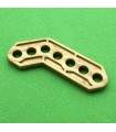 Plastic obtuse corner bracket gold