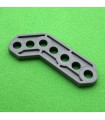 Plastic obtuse corner bracket grey