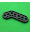 Plastic obtuse corner bracket black