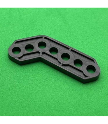 Plastic obtuse corner bracket dark grey
