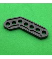 Plastic obtuse corner bracket dark grey