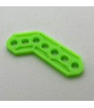 Plastic obtuse corner bracket neon green