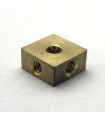Bague d'arrêt carrée taraudée 1/2x1/2x1/4'' laiton