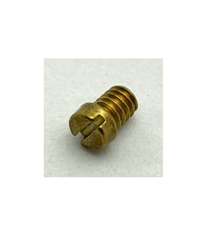 Stop screw brass-plated