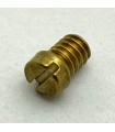Stop screw brass-plated