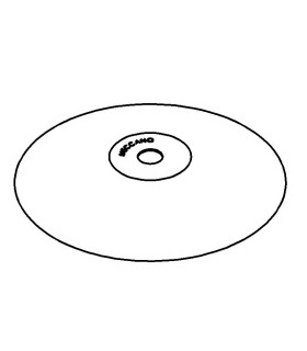 Conical disc red (pack of 5)