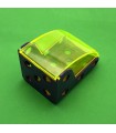 Mj pare-brise jaune fluo transparent +cabine violet