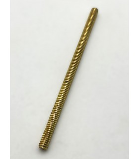 Screwed rod 75 mm brass plated