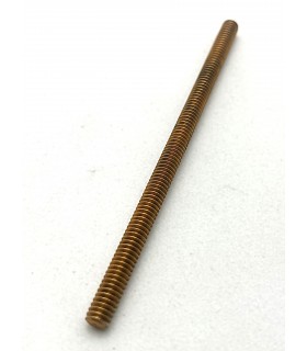 Screwed rod 75 mm brass plated