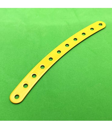 Bande incurvee l.140 r 250 mm (11 tr) jaune/orange