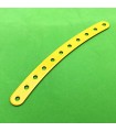 Bande incurvee l.140 r 250 mm (11 tr) jaune/orange
