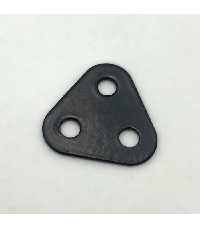 Plaque triangulaire 2 tr (25 mm) noir brillant Plaque triangulaire 2 tr (25 mm) noir brillant