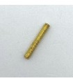 Screwed rod 25mm brass plated