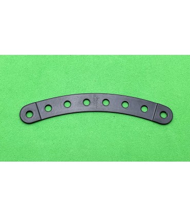 Curved strip stepped l.100 (8 h) shiny black