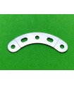 Curved strip stepped 60mm (5h) zn