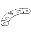 Bande incurvee epaulee l.60 r.60 (5tr) zn